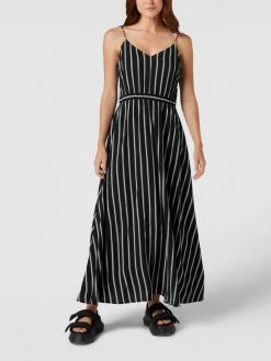 REVIEW Maxikleid Mit Streifenmuster - Schwarz