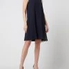 Vera Mont Cocktailkleid Mit Chiffonbesatz - Dunkelblau