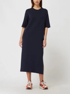 Armedangels Kleid Mit Kurzen Ärmeln Modell 'Constanzaa' - Marineblau