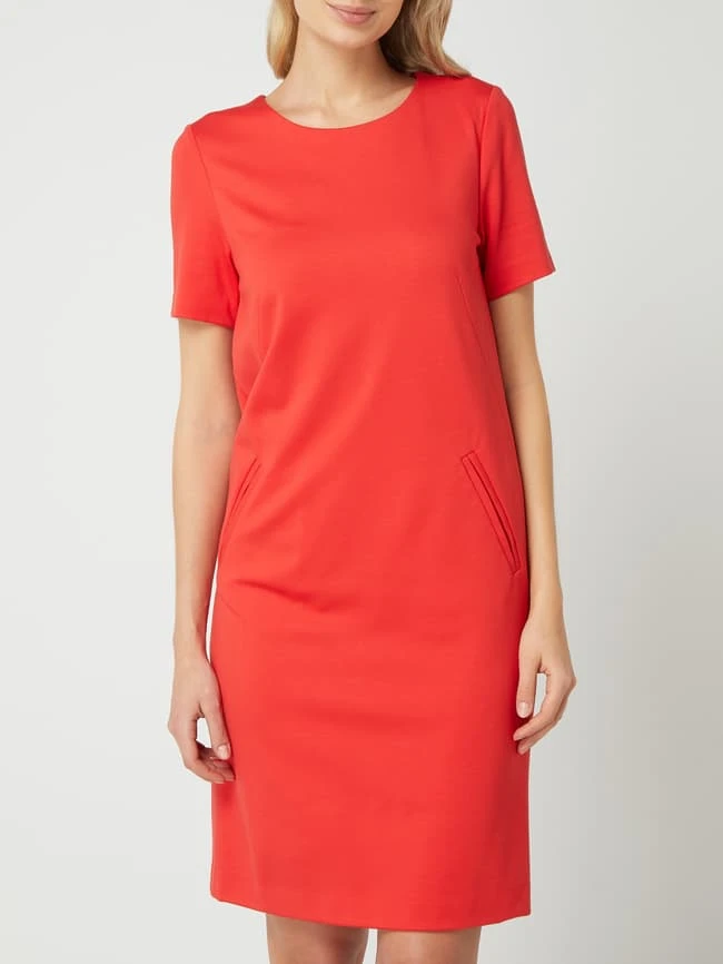 Marc Cain Jerseykleid Mit Eingrifftaschen - Hellrot – Bild 4