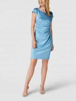 Paradi Cocktailkleid Mit Rundhalsausschnitt - Rauchblau