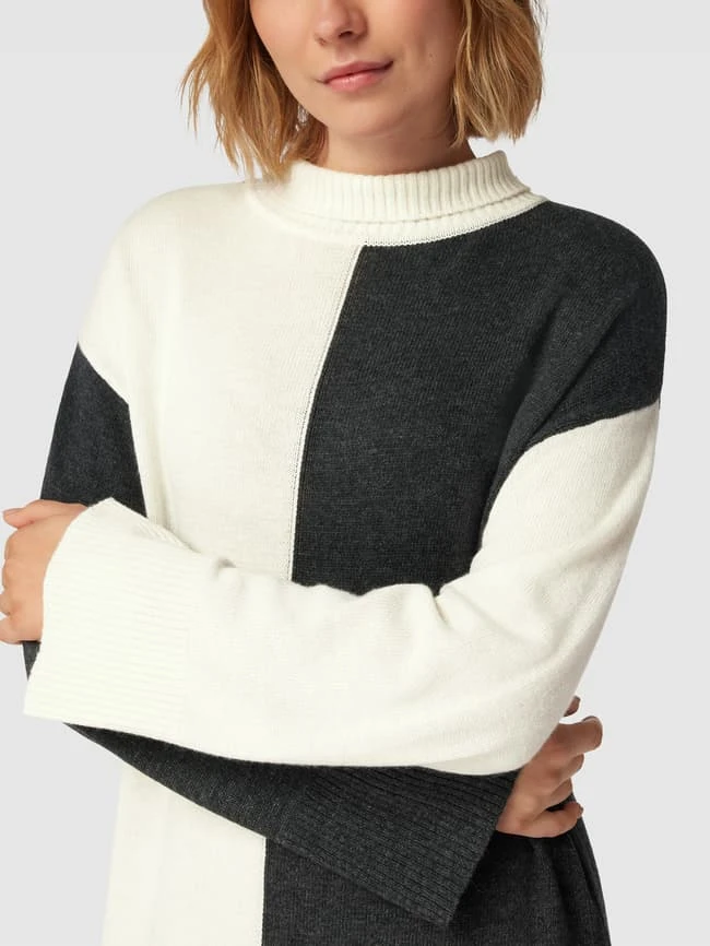 Esprit Collection Sweatkleid Mit Streifenmuster - Anthrazit – Bild 3