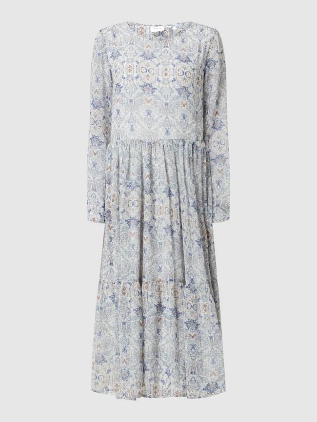 Vila Kleid Mit Ornamentalem Muster Modell 'Kesja' - Hellblau – Bild 2