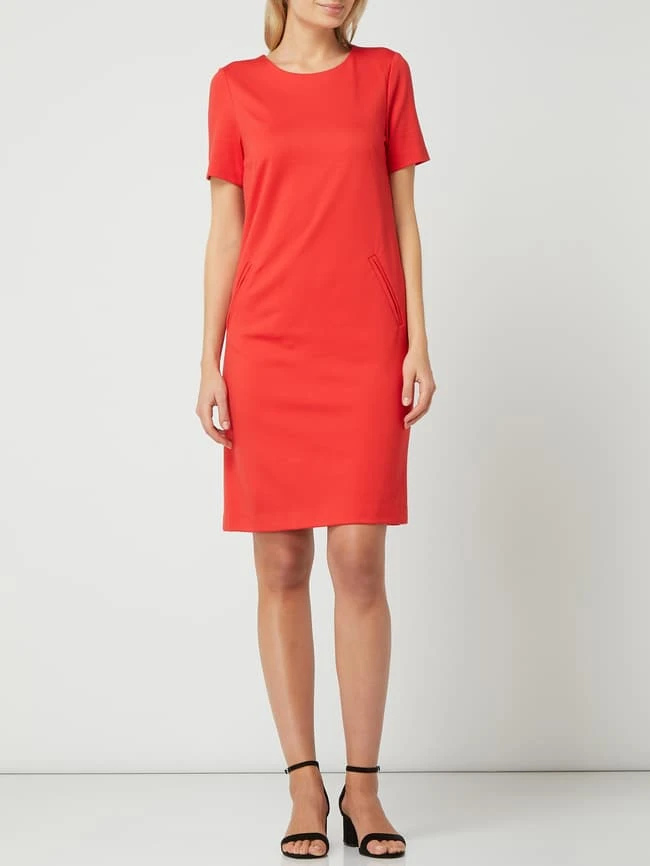 Marc Cain Jerseykleid Mit Eingrifftaschen - Hellrot