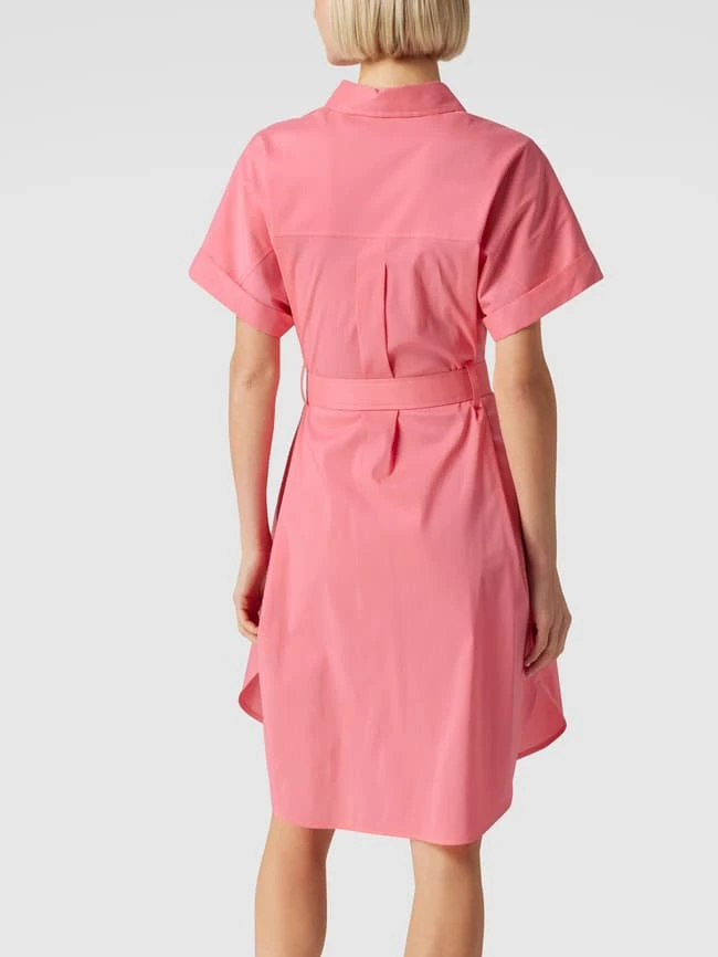 BOSS Blusenkleid In Knielänge Mit Taillengürtel Modell 'Dashile' - Rosa – Bild 5