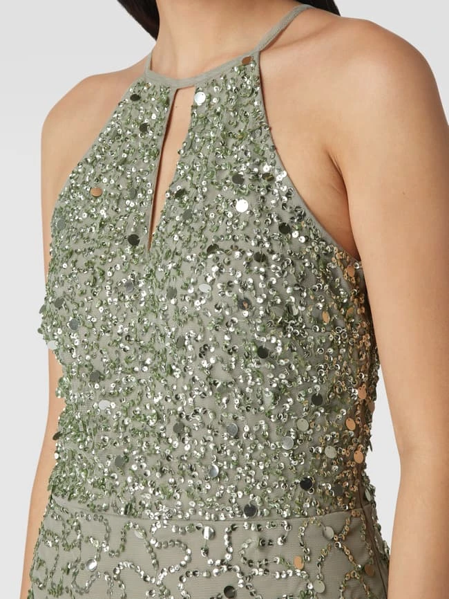 LACE & BEADS Cocktailkleid Mit Pailletten - Mint – Bild 3