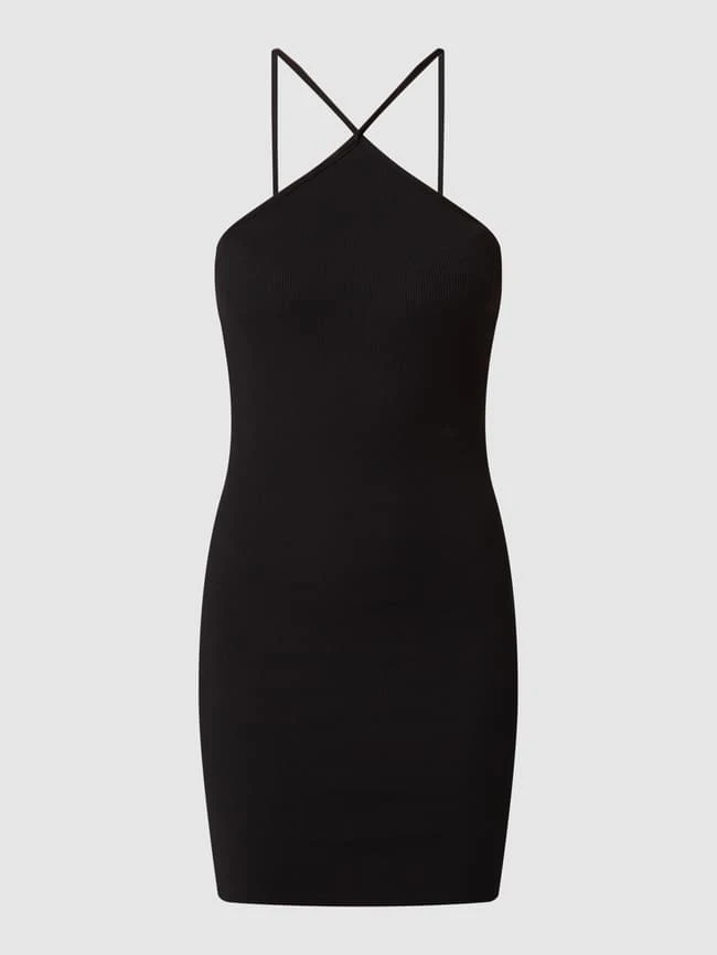 Only Minikleid Mit Rippenstruktur Modell 'Nessa' - Schwarz – Bild 2