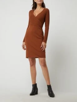 Esprit Collection Kleid Aus Viskosemischung - Cognac