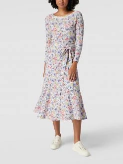 Polo Ralph Lauren Midikleid Mit Floralem Muster - Rosé