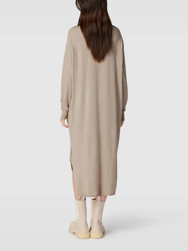 Mango Kleid Mit Geripptem Stehkragen Modell 'VIEIRA' - Hellgrau – Bild 5