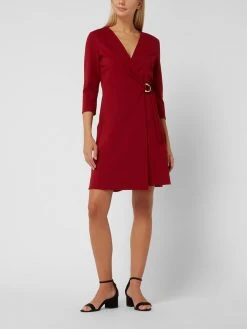 Pennyblack Wickelkleid Mit 3/4-Arm Modell 'Boretto' - Bordeaux Rot