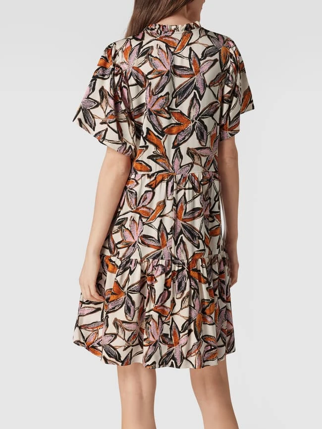 BOSS Casualwear Knielanges Kleid Mit Floralem Muster - Offwhite – Bild 5