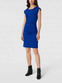 Kaffe Minikleid Mit Raffungen Modell 'INDIA' - Royalblau