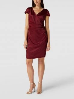 Paradi Cocktailkleid In Wickel-Optik - Rot