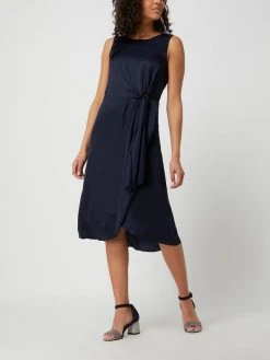 Esprit Collection Cocktailkleid Aus Viskose - Dunkelblau