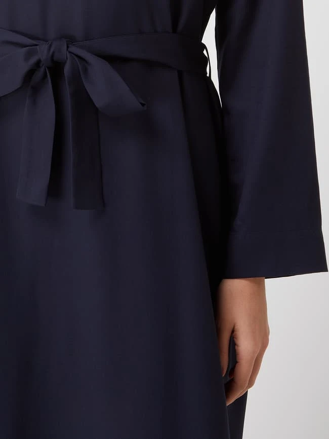 Armedangels Blusenkleid Mit Taillengürtel Modell 'Brisaa' - Marineblau – Bild 3