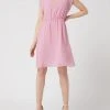 Comma Kleid Aus Krepp - Pink