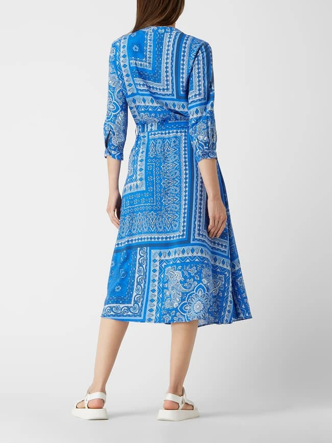 Milano Italy Blusenkleid Mit Paisley-Muster - Bleu – Bild 4