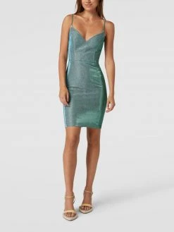 Luxuar Cocktailkleid Mit Effektgarn - Grün