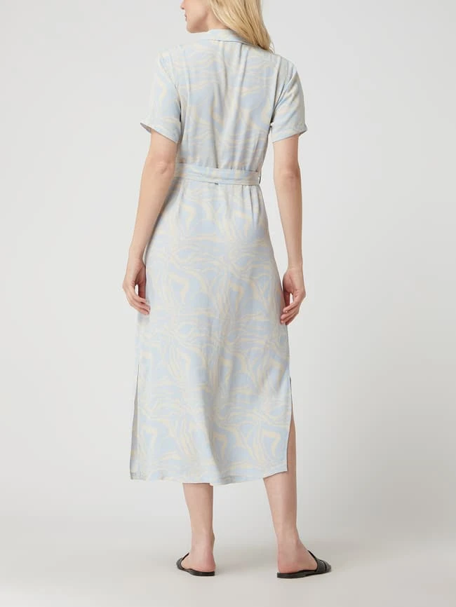 Modström Blusenkleid Mit Allover-Muster Modell 'Palm' - Hellblau – Bild 4