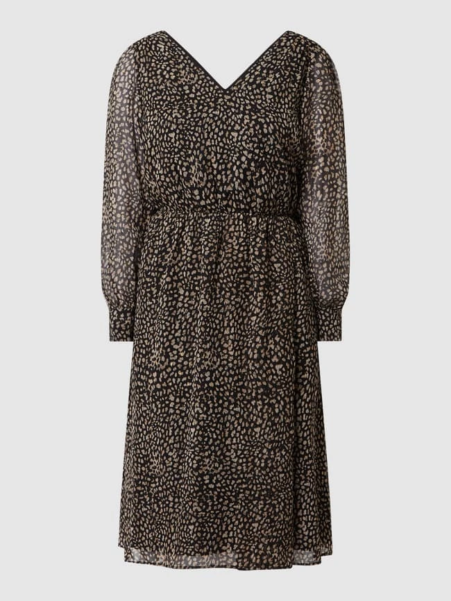 Esprit Collection Midikleid Mit Allover-Muster - Schwarz – Bild 2