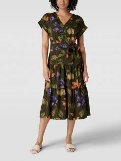 Lauren Ralph Lauren Kleid Mit Floralem Allover-Muster Modell 'DRUNIPER' - Olivgrün