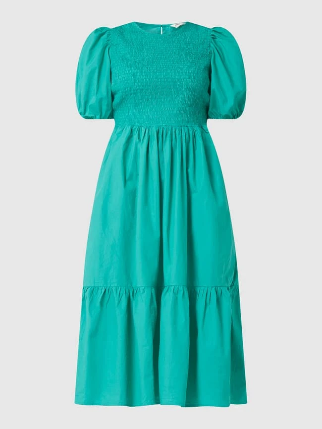 Only Kleid Mit Gesmoktem Einsatz Modell 'Lesley' - Grün – Bild 2