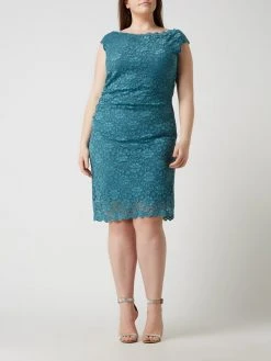 Swing Curve PLUS SIZE Cocktailkleid Aus Spitze - Petrol