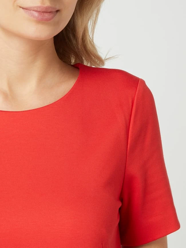 Marc Cain Jerseykleid Mit Eingrifftaschen - Hellrot – Bild 3