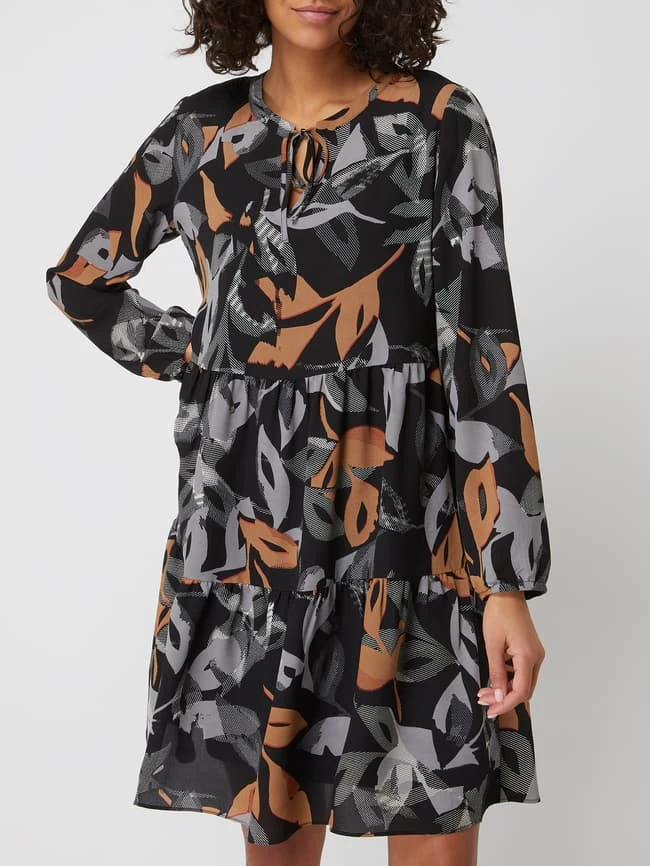 BETTY & CO WHITE Kleid Aus Chiffon - Schwarz – Bild 4