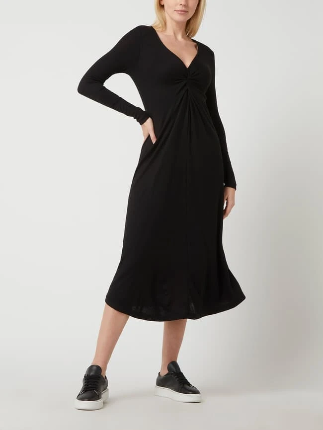 Mango Strickkleid Aus Viskosemischung Modell 'Palson' - Schwarz