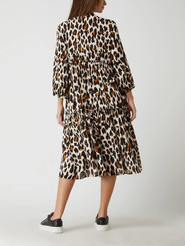 Tonno & Panna Kleid Aus Viskose Modell 'Lala' - Schwarz – Bild 4