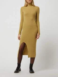 YAS Strickkleid Mit Rippenstruktur - Khaki