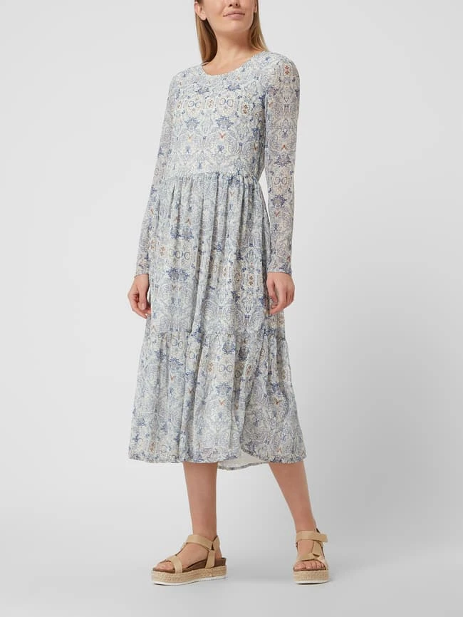 Vila Kleid Mit Ornamentalem Muster Modell 'Kesja' - Hellblau