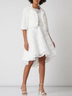 TROYDEN COLLECTION Brautkleid In Vokuhila-Passform - Offwhite