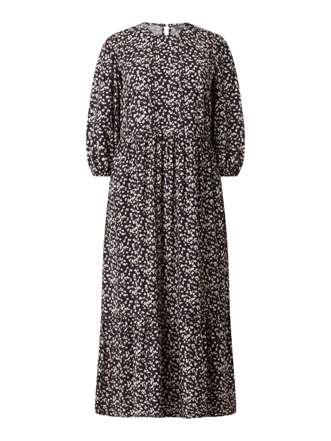 Montego Kleid Aus Viskose - Marineblau – Bild 2