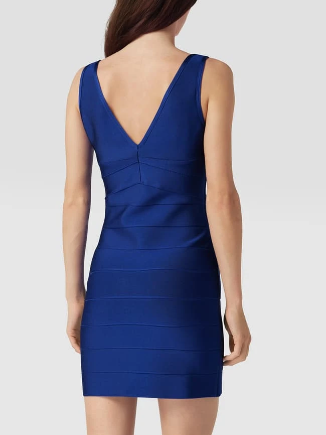 Vera Wang Bride Cocktailkleid Mit V-Ausschnitt - Royalblau – Bild 5