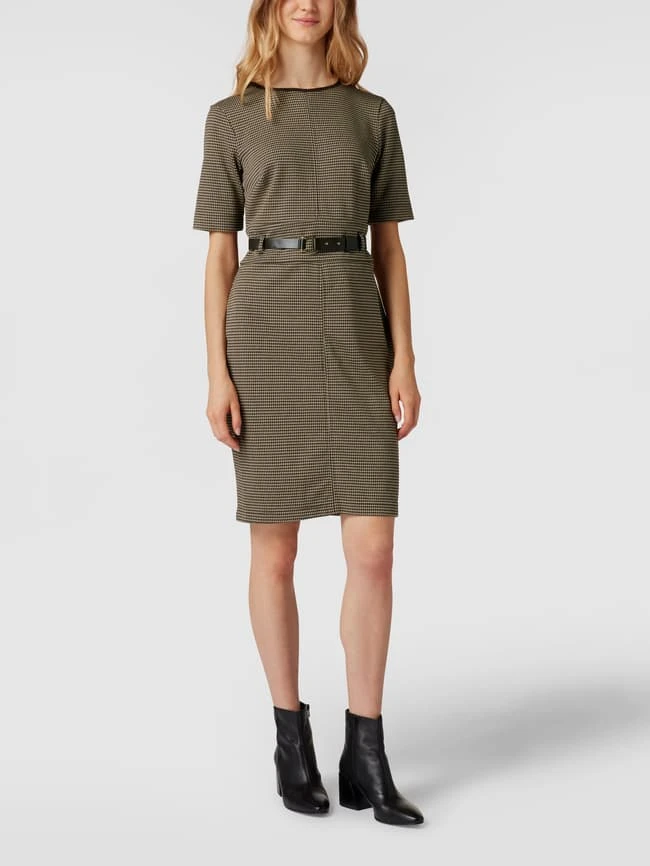 Lauren Ralph Lauren Knielanges Kleid Mit Hahnentritt-Muster - Camel