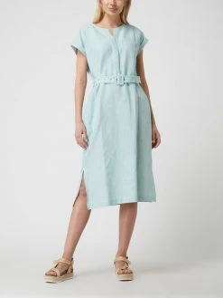 Gerry Weber Leinenkleid Mit Taillengürtel - Mint