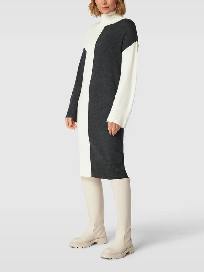 Esprit Collection Sweatkleid Mit Streifenmuster - Anthrazit – Bild 4