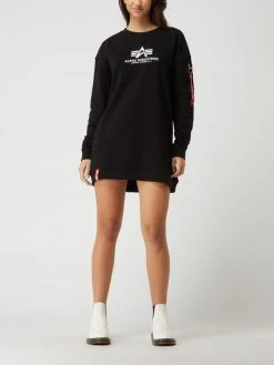 Alpha Industries Sweatkleid Mit Logo-Print - Schwarz