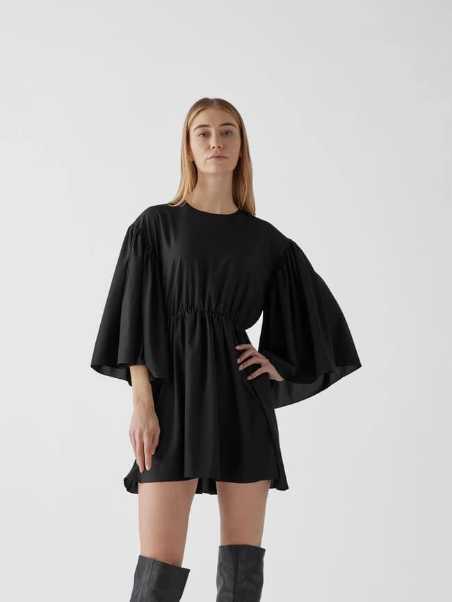 Designers Remix Minikleid Mit Fledermausärmeln - Schwarz – Bild 4