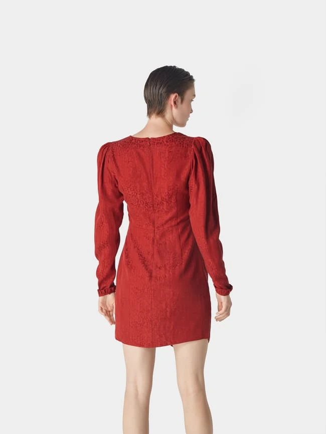 Designers Remix Kleid Mit Rüschen Und Volant - Rot – Bild 5