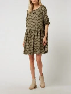 Redraft Kleid Aus Viskose - Schilf