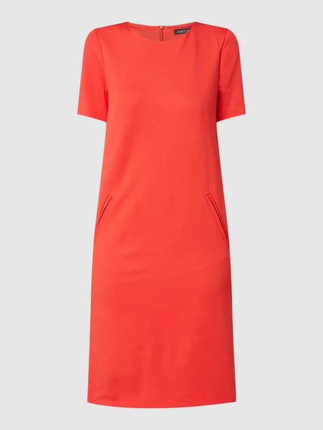 Marc Cain Jerseykleid Mit Eingrifftaschen - Hellrot – Bild 2