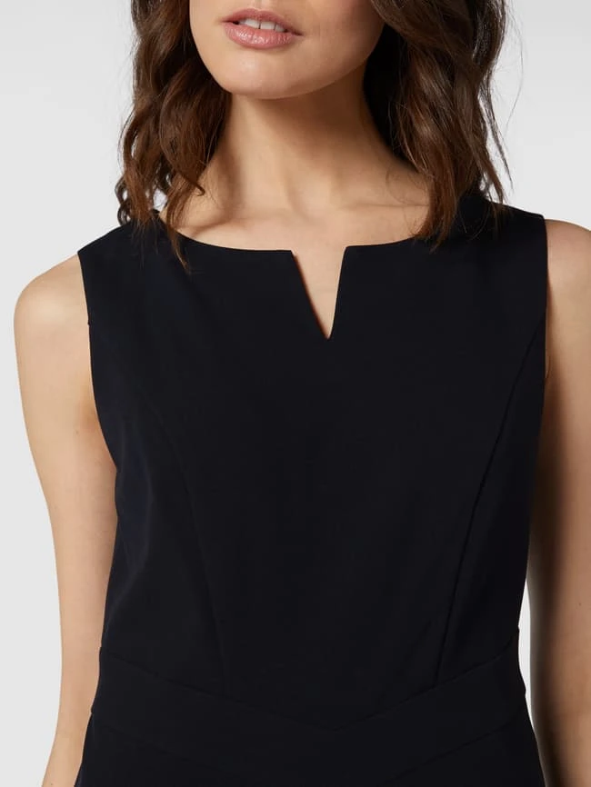 Taifun Etuikleid Mit V-Ausschnitt - Marineblau – Bild 3