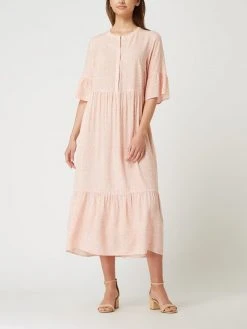 Montego Midikleid Im Stufen-Look - Pink