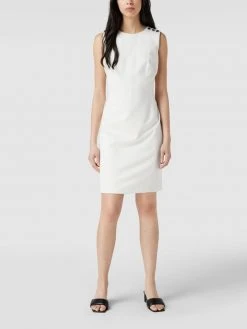 Lauren Ralph Lauren Knielanges Kleid Mit Akzenten In Metallic - Ecru