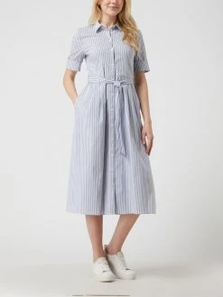 Montego Hemdblusenkleid Mit Streifenmuster - Marineblau