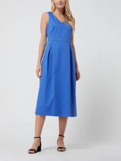 Montego Midikleid Mit Kellerfalten - Blau